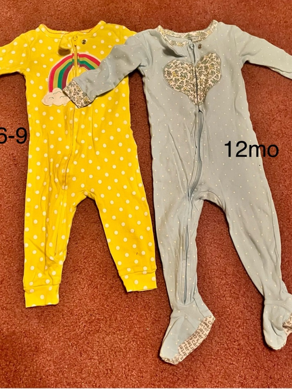 Baby Girls Sleepers and Long sleeves